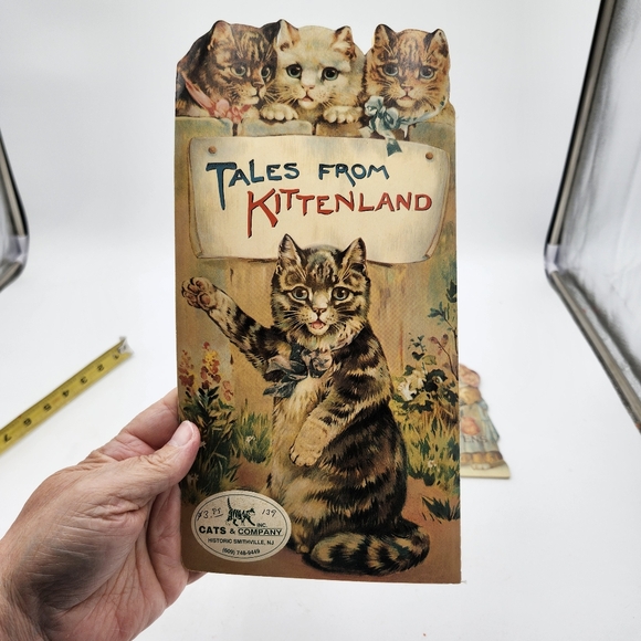2 RARE vintage Tales From Kittenland Book 1992 B.Shackman & Co. cats Victorian - Picture 4 of 10